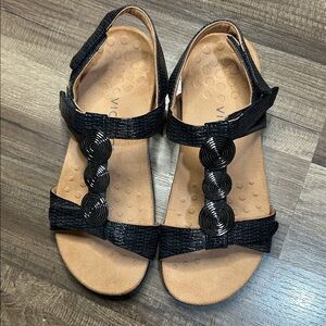 Vionic Black Strappy Sandals